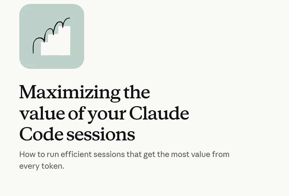 Claude Code session optimization tips